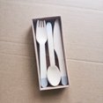 thumbnail image 1 of Firefly Hope 24Pcs Disposable Birch Wood Cutlery Set with Box, Biodegradable Utensils for Outdoor Picnics, Camping & Party Supplies, C, 1 of 4