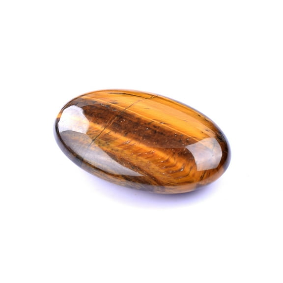 Firefly Hope 2PC 1.771.18in Polished Natural Gemstone Palm Stone, Calming Worry Stone for Anxiety Stress Relief, Energy Balancing, Tiger Eye