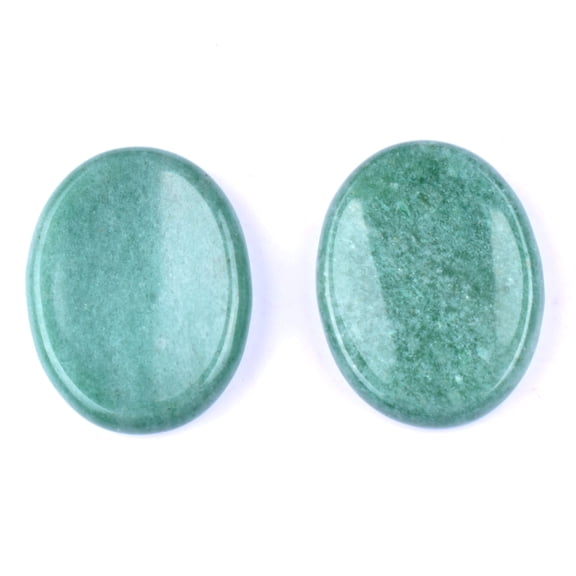 Firefly Hope 2PCS Hand Carved Thumb Worry Stone, Natural Healing Crystals Stone for Anxiety Relief, Meditation & Reiki Relaxation, S11