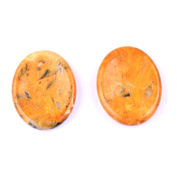 Firefly Hope 2PCS Hand Carved Thumb Worry Stone, Natural Healing Crystals Stone for Anxiety Relief, Meditation & Reiki Relaxation, S12