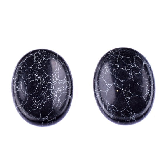 Firefly Hope 2PCS Hand Carved Thumb Worry Stone, Natural Healing Crystals Stone for Anxiety Relief, Meditation & Reiki Relaxation, S17