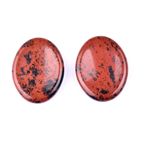Firefly Hope 2PCS Hand Carved Thumb Worry Stone, Natural Healing Crystals Stone for Anxiety Relief, Meditation & Reiki Relaxation, S21
