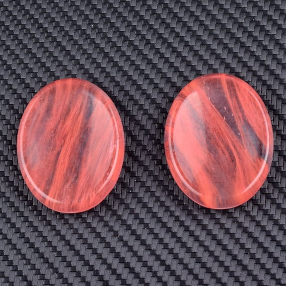 Firefly Hope 2PCS Hand Carved Thumb Worry Stone, Natural Healing Crystals Stone for Anxiety Relief, Meditation & Reiki Relaxation, S23