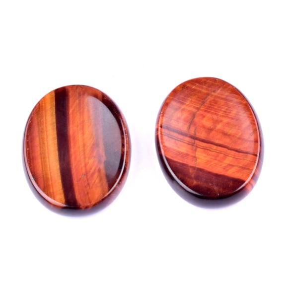 Firefly Hope 2PCS Hand Carved Thumb Worry Stone, Natural Healing Crystals Stone for Anxiety Relief, Meditation & Reiki Relaxation, S25