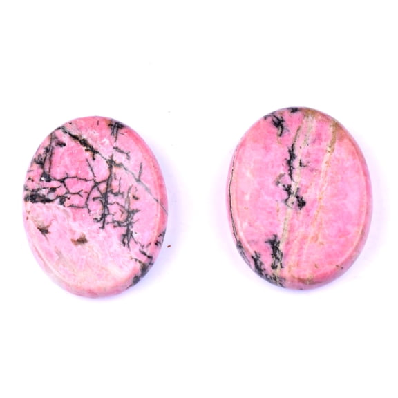 Firefly Hope 2PCS Hand Carved Thumb Worry Stone, Natural Healing Crystals Stone for Anxiety Relief, Meditation & Reiki Relaxation, S2