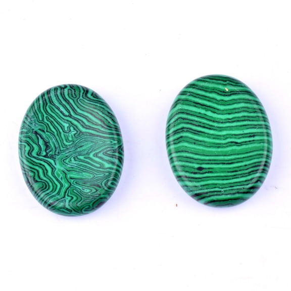 Firefly Hope 2PCS Hand Carved Thumb Worry Stone, Natural Healing Crystals Stone for Anxiety Relief, Meditation & Reiki Relaxation, S5