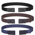 thumbnail image 1 of Firefly Hope 3 Pack No Buckle Invisible Stretch Belt Buckle-Free Elastic Belt for Women and Men, 1 of 4