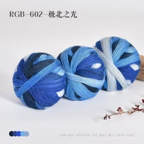 Firefly Hope 3-Piece 100g Variegated Multicolor Yarn, Acrylic Cotton Blend Skein for Crochet, Knitting & Hand Weaving Crafts, S2