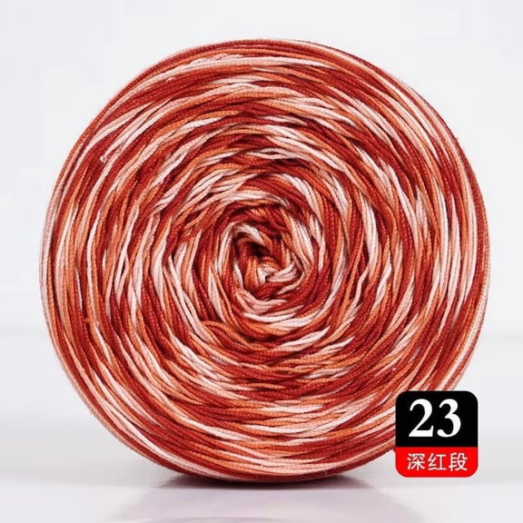 Firefly Hope 3-Roll Set Crochet Lace Yarn 50g Each (Total 150g), Cotton Medium-Fine Lace-Weight Yarn for Knitting & DIY Craft Projects, Multicolor 23