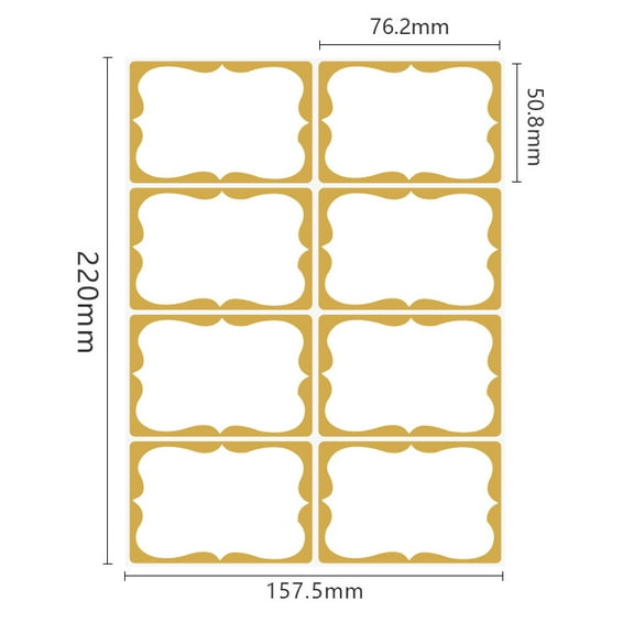 Firefly Hope 300 Pcs 2"x3" Removable Garage Sale Stickers, Yard Sale Price Tags with Writeable Pricing Space for Retail, Flea Market & Annual Community Sales, Golden B