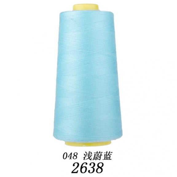 Firefly Hope 3000 Yards Light Blue Polyester Sewing Thread, Smooth Durable All-Purpose Thread for Hand & Machine Sewing, Daily Household Sewing Supplies