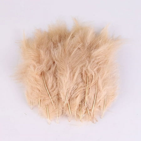 Firefly Hope 300Pcs 5-6 Inch Bulk Craft Rooster Feathers, Natural Feathers for Kindergarten DIY Crafts, Wedding Decor, Family Party & Dream Catcher Supplies, Khaki