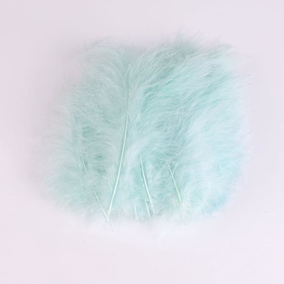 Firefly Hope 300Pcs 5-6 Inch Bulk Craft Rooster Feathers, Natural Feathers for Kindergarten DIY Crafts, Wedding Decor, Family Party & Dream Catcher Supplies, Light Green B