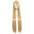 thumbnail image 1 of Firefly Hope 39.4" Long Straight Synthetic Wig with Bangs, Heat-Resistant Colorful Style For Daily & Party Use,Golden Blonde, 1 of 2