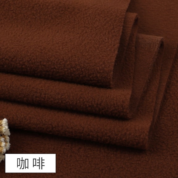 Firefly Hope 39.4x63 Inch Coffee Anti-Pill Polar Fleece Fabric, Soft Warm Cozy Material for Blankets, Apparel, DIY Sewing, Pet Beds & Craft Projects