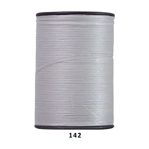 Firefly Hope 394 Ft 0.55mm Polyester Waxed Thread, Durable Stitching Thread for Leather Sewing, Bookbinding & Multi-Purpose DIY Craft Projects, Beige Grey
