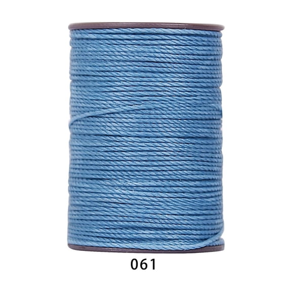 Firefly Hope 394 Ft 0.55mm Polyester Waxed Thread, Durable Stitching Thread for Leather Sewing, Bookbinding & Multi-Purpose DIY Craft Projects, Blue B