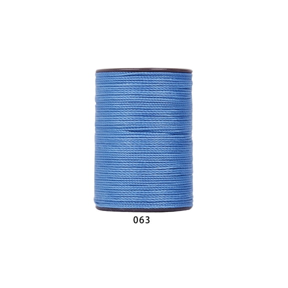 Firefly Hope 394 Ft 0.55mm Polyester Waxed Thread, Durable Stitching Thread for Leather Sewing, Bookbinding & Multi-Purpose DIY Craft Projects, Blue C