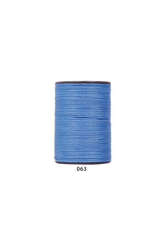 394 Ft 0.55mm Polyester Waxed Thread, Durable Stitching Thread for Leather Sewing, Bookbinding & Multi-Purpose DIY Craft Projects, Blue C