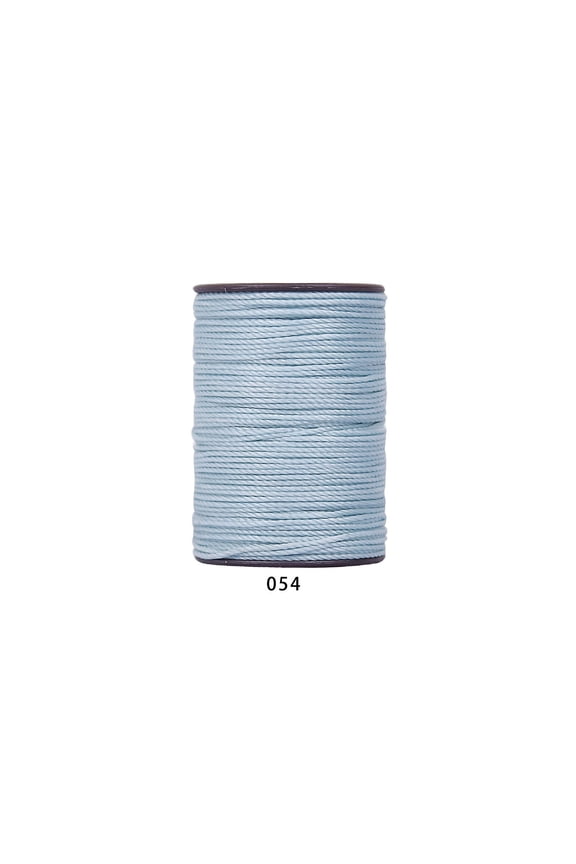 394 Ft 0.55mm Polyester Waxed Thread, Durable Stitching Thread for Leather Sewing, Bookbinding & Multi-Purpose DIY Craft Projects, Blue D
