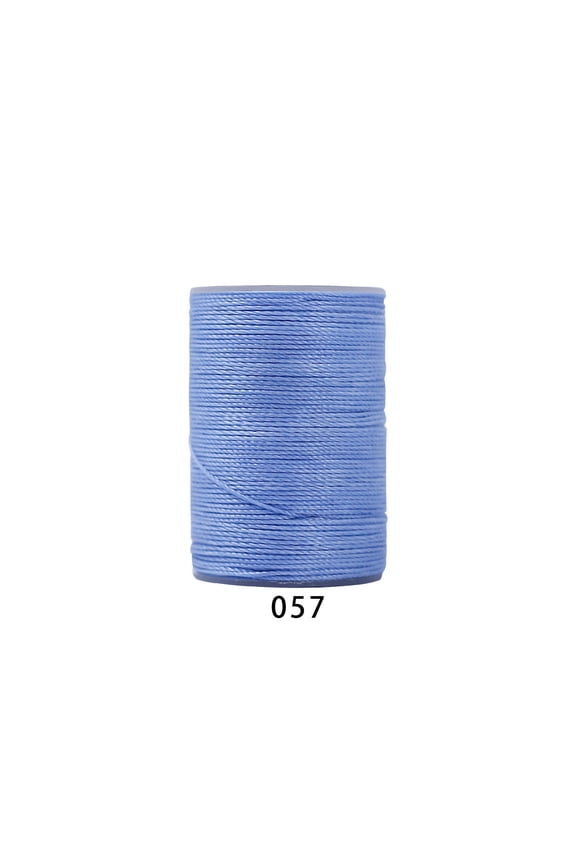 394 Ft 0.55mm Polyester Waxed Thread, Durable Stitching Thread for Leather Sewing, Bookbinding & Multi-Purpose DIY Craft Projects, Blue E