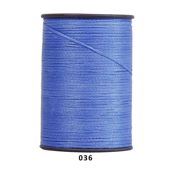 Firefly Hope 394 Ft 0.55mm Polyester Waxed Thread, Durable Stitching Thread for Leather Sewing, Bookbinding & Multi-Purpose DIY Craft Projects, Blue A