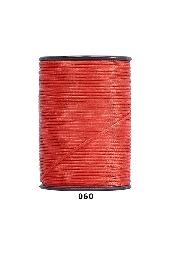 394 Ft 0.55mm Polyester Waxed Thread, Durable Stitching Thread for Leather Sewing, Bookbinding & Multi-Purpose DIY Craft Projects, Bright Red