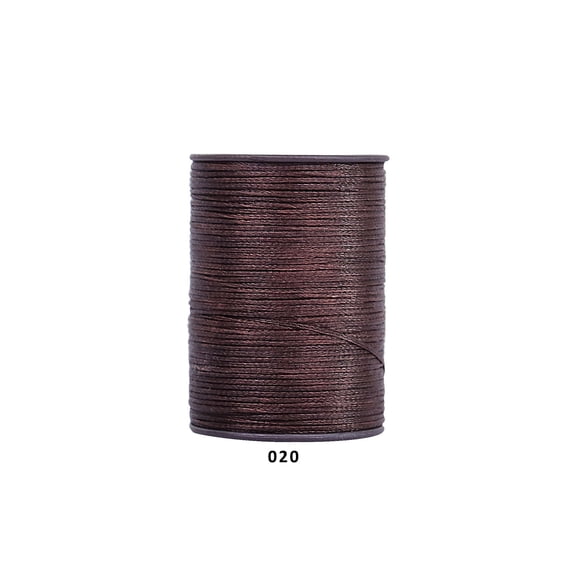 Firefly Hope 394 Ft 0.55mm Polyester Waxed Thread, Durable Stitching Thread for Leather Sewing, Bookbinding & Multi-Purpose DIY Craft Projects, Dark Brown