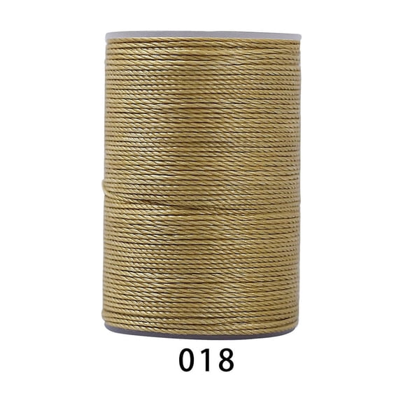 Firefly Hope 394 Ft 0.55mm Polyester Waxed Thread, Durable Stitching Thread for Leather Sewing, Bookbinding & Multi-Purpose DIY Craft Projects, Dark Khaki