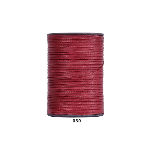 Firefly Hope 394 Ft 0.55mm Polyester Waxed Thread, Durable Stitching Thread for Leather Sewing, Bookbinding & Multi-Purpose DIY Craft Projects, Dark Red