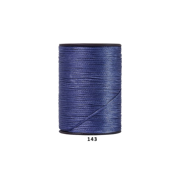 Firefly Hope 394 Ft 0.55mm Polyester Waxed Thread, Durable Stitching Thread for Leather Sewing, Bookbinding & Multi-Purpose DIY Craft Projects, Grey-Blue