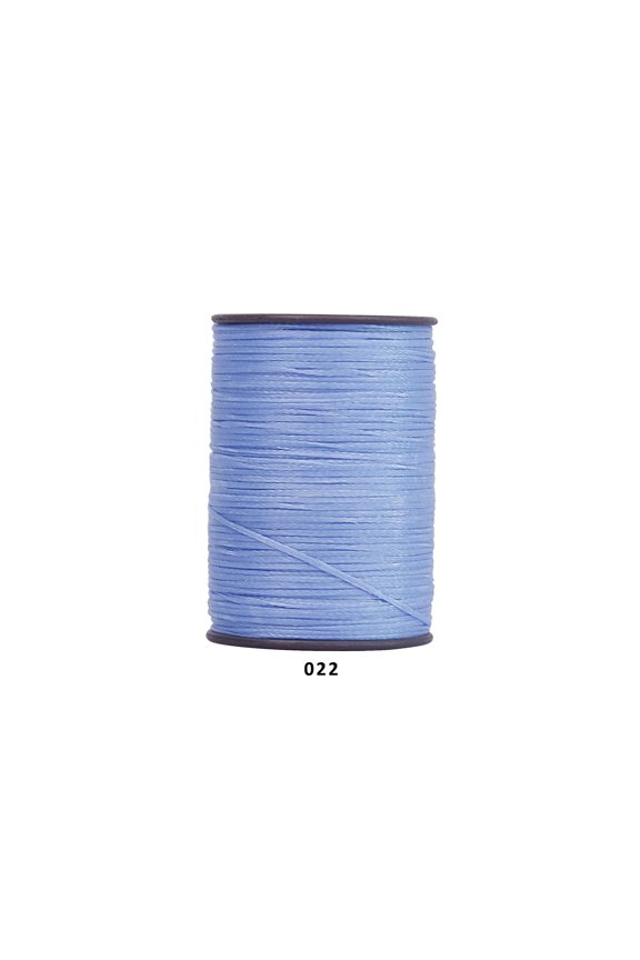 394 Ft 0.55mm Polyester Waxed Thread, Durable Stitching Thread for Leather Sewing, Bookbinding & Multi-Purpose DIY Craft Projects, Light Blue