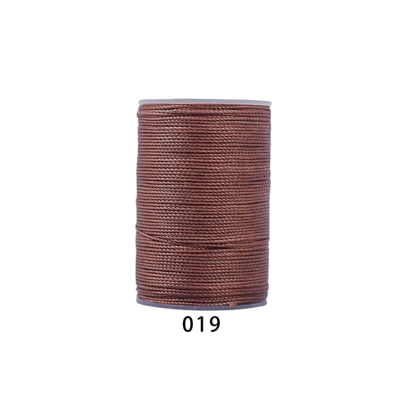 Firefly Hope 394 Ft 0.55mm Polyester Waxed Thread, Durable Stitching Thread for Leather Sewing, Bookbinding & Multi-Purpose DIY Craft Projects, Light Brown