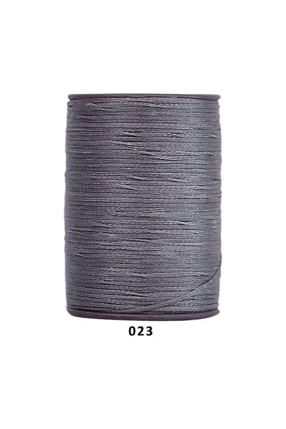 394 Ft 0.55mm Polyester Waxed Thread, Durable Stitching Thread for Leather Sewing, Bookbinding & Multi-Purpose DIY Craft Projects, Light Grey