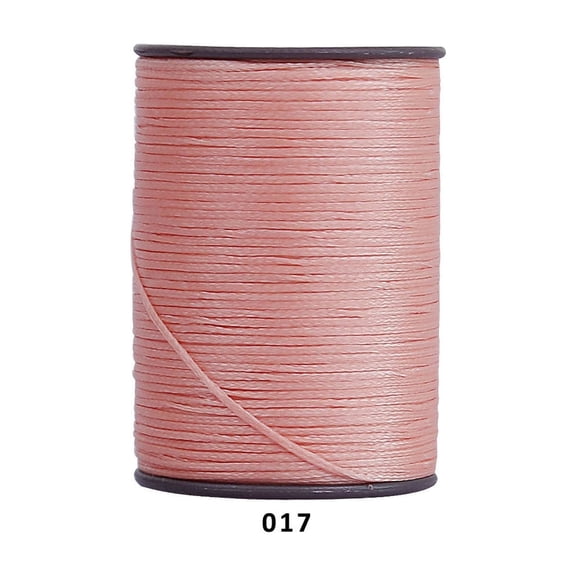 Firefly Hope 394 Ft 0.55mm Polyester Waxed Thread, Durable Stitching Thread for Leather Sewing, Bookbinding & Multi-Purpose DIY Craft Projects, Light Pink B