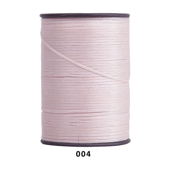 Firefly Hope 394 Ft 0.55mm Polyester Waxed Thread, Durable Stitching Thread for Leather Sewing, Bookbinding & Multi-Purpose DIY Craft Projects, Light Pink A