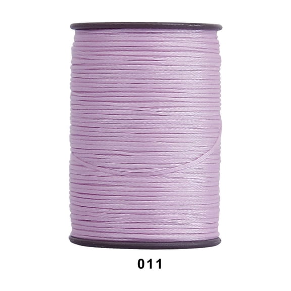 Firefly Hope 394 Ft 0.55mm Polyester Waxed Thread, Durable Stitching Thread for Leather Sewing, Bookbinding & Multi-Purpose DIY Craft Projects, Light Purple