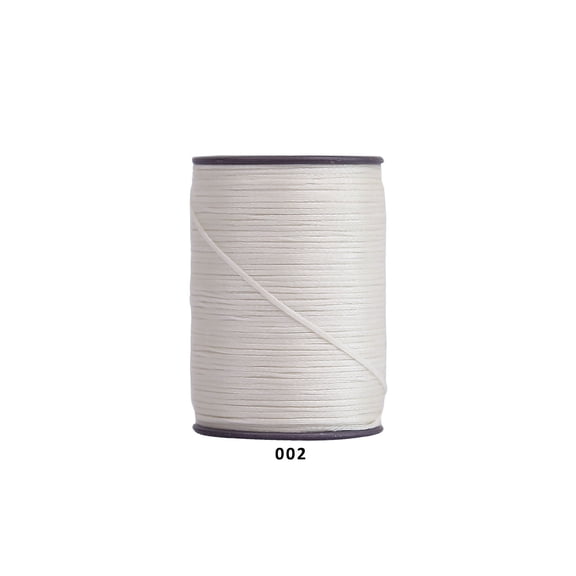 Firefly Hope 394 Ft 0.55mm Polyester Waxed Thread, Durable Stitching Thread for Leather Sewing, Bookbinding & Multi-Purpose DIY Craft Projects, Milk White