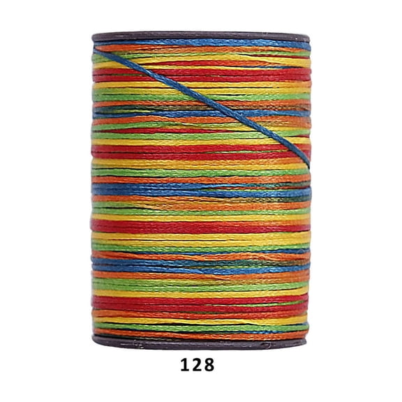Firefly Hope 394 Ft 0.55mm Polyester Waxed Thread, Durable Stitching Thread for Leather Sewing, Bookbinding & Multi-Purpose DIY Craft Projects, Multicolored