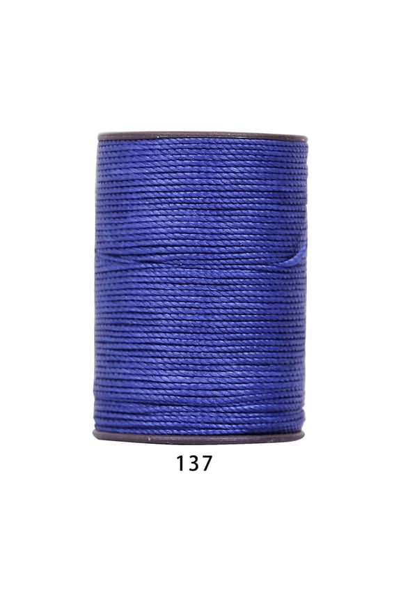 394 Ft 0.55mm Polyester Waxed Thread, Durable Stitching Thread for Leather Sewing, Bookbinding & Multi-Purpose DIY Craft Projects, Navy Blue