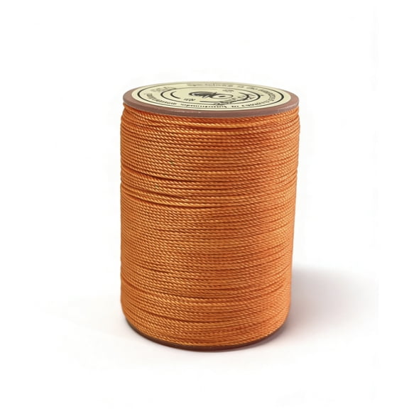 Firefly Hope 394 Ft 0.55mm Polyester Waxed Thread, Durable Stitching Thread for Leather Sewing, Bookbinding & Multi-Purpose DIY Craft Projects, Orange