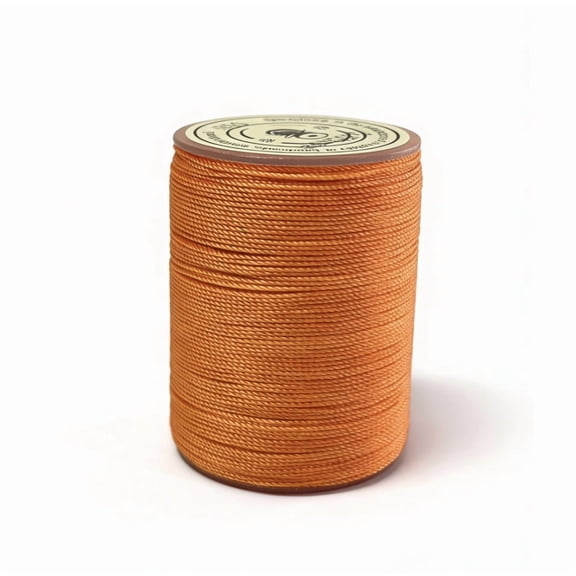 Firefly Hope 394 Ft 0.55mm Polyester Waxed Thread, Durable Stitching Thread for Leather Sewing, Bookbinding & Multi-Purpose DIY Craft Projects, Orange