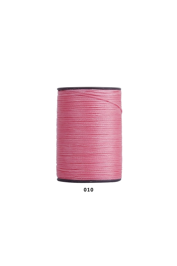 394 Ft 0.55mm Polyester Waxed Thread, Durable Stitching Thread for Leather Sewing, Bookbinding & Multi-Purpose DIY Craft Projects, Pink B