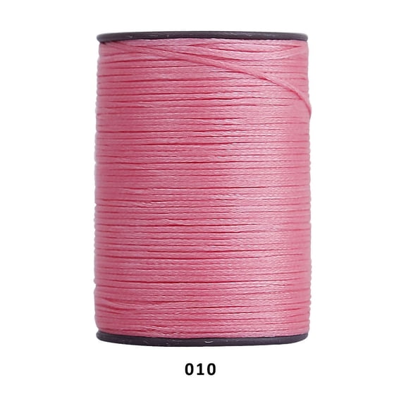 Firefly Hope 394 Ft 0.55mm Polyester Waxed Thread, Durable Stitching Thread for Leather Sewing, Bookbinding & Multi-Purpose DIY Craft Projects, Pink B
