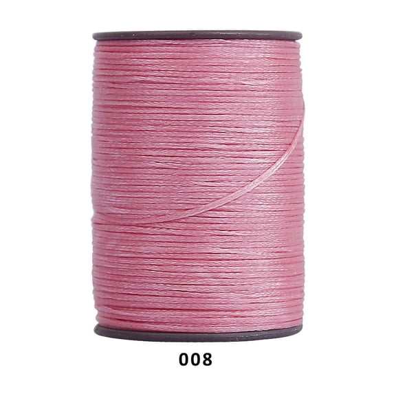 Firefly Hope 394 Ft 0.55mm Polyester Waxed Thread, Durable Stitching Thread for Leather Sewing, Bookbinding & Multi-Purpose DIY Craft Projects, Pink A