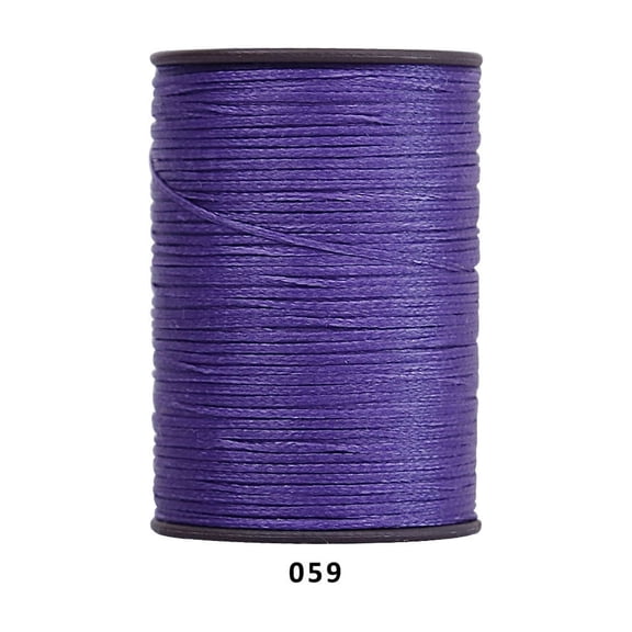 Firefly Hope 394 Ft 0.55mm Polyester Waxed Thread, Durable Stitching Thread for Leather Sewing, Bookbinding & Multi-Purpose DIY Craft Projects, Purple B