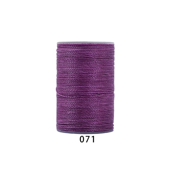 Firefly Hope 394 Ft 0.55mm Polyester Waxed Thread, Durable Stitching Thread for Leather Sewing, Bookbinding & Multi-Purpose DIY Craft Projects, Purple A
