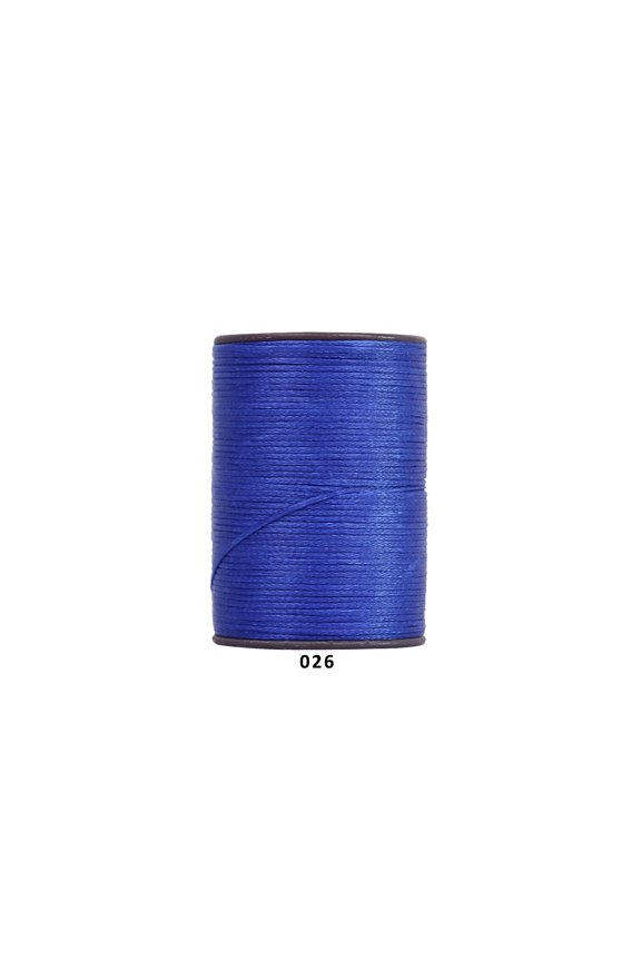 394 Ft 0.55mm Polyester Waxed Thread, Durable Stitching Thread for Leather Sewing, Bookbinding & Multi-Purpose DIY Craft Projects, Sapphire Blue
