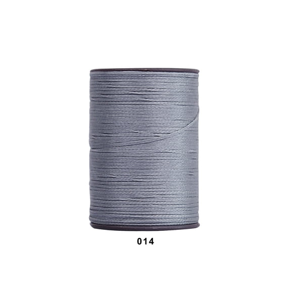 Firefly Hope 394 Ft 0.55mm Polyester Waxed Thread, Durable Stitching Thread for Leather Sewing, Bookbinding & Multi-Purpose DIY Craft Projects, Silver Gray