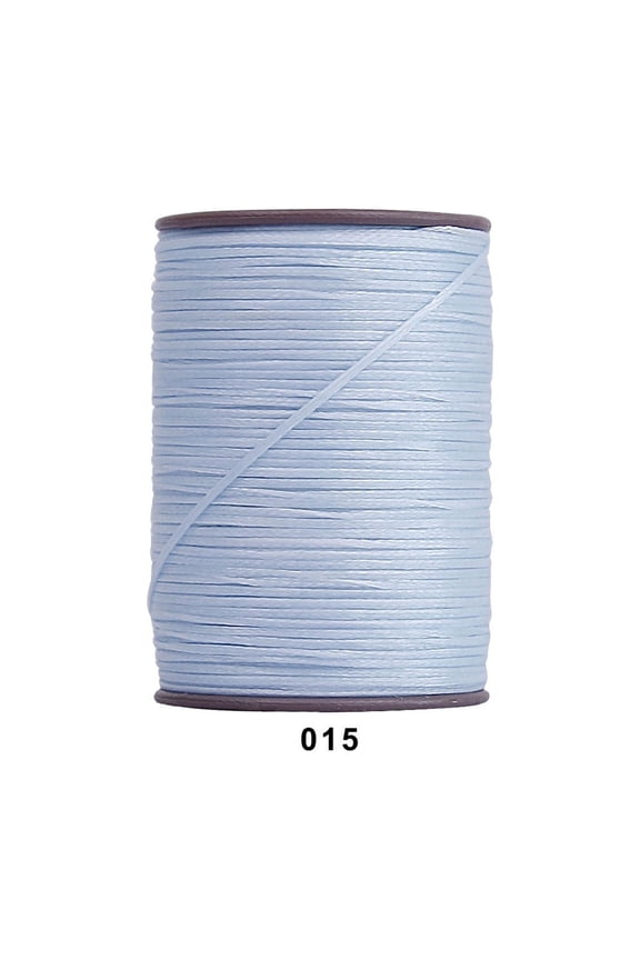 394 Ft 0.55mm Polyester Waxed Thread, Durable Stitching Thread for Leather Sewing, Bookbinding & Multi-Purpose DIY Craft Projects, Sky Blue